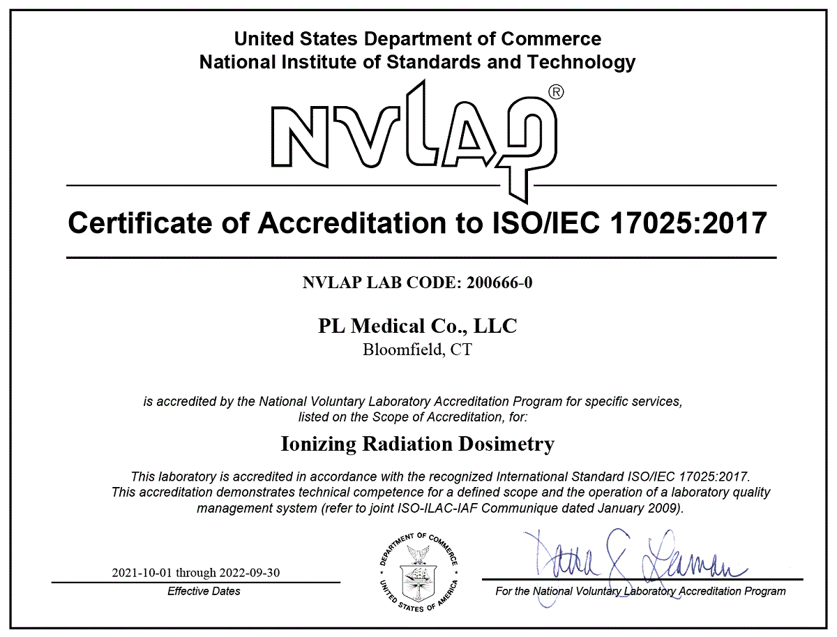 NVLAP Certification 